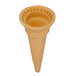 A close-up of a Keebler Eat-It-All cone.