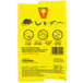 A yellow Victor Pest glue board for insects with insects on the label.
