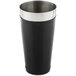 A black stainless steel Tablecraft cocktail shaker tin.