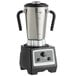 AvaMix commercial food blender with a metal handle and black base.