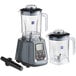 Two AvaMix blenders with Tritan containers on a table.