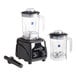 An AvaMix commercial blender with toggle control and two Tritan containers stacked on top of each other.