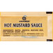 A package of Kikkoman hot mustard sauce packets.
