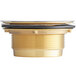 A gold and black 3 1/2" Mop Sink Drain Assembly.