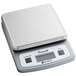A San Jamar digital portion scale with a grey cover.