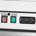 The digital control panel on an Avantco GDS-47-HC merchandising refrigerator.