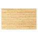 A close up of a natural wood rectangular worksurface.