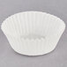 A white paper Hoffmaster fluted baking cup.