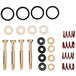 A T&S Foot Pedal Valve Parts Kit with brass springs, springs, and washers, black and metal rings.