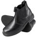 A pair of Genuine Grip black leather non-slip boots.