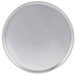 An American Metalcraft aluminum pizza pan with a wide rim on a white background.