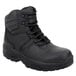 A black SR Max men's safety hiker boot with laces and a rubber sole.