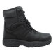 A black SR Max men's work boot with laces.