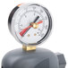 A close-up of a 3M Water Filtration Products pressure gauge with a white background.