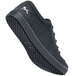 A black MOZO women's casual shoe with white stitching and laces.