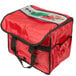 An American Metalcraft red nylon sandwich/take-out delivery bag.