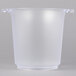 A clear plastic Fineline wine and champagne chiller bucket with two handles.