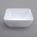 A white square GET Midtown melamine bowl.