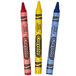 A group of Crayola Classic assorted washable crayons in cello wrap.