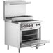 A stainless steel Cooking Performance Group gas range with a standard oven.