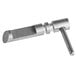 A silver stainless steel Garde shaft lock tool with a hexagon shape.