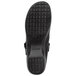 A close-up of a black SR Max Vienna women's non-slip shoe with a black sole.