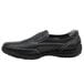 A black SR Max men's casual shoe with a rubber sole.