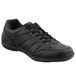 A black leather SR Max men's athletic shoe with laces.