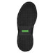 The black sole of a SR Max Carbondale men's athletic shoe with a green label.