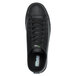 A close up of a black SR Max women's casual shoe with laces.