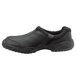A pair of black SR Max slip on shoes with a rubber sole.