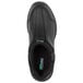 A black SR Max women's slip-on shoe with green text on the sole.