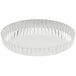 A Gobel round fluted tart pan with a silver rim and removable bottom.
