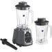 Two AvaMix commercial blenders with clear Tritan containers and black lids.