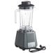 An AvaMix commercial food blender with a black lid and a cord attached to it.