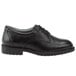 A black leather SR Max women's oxford shoe with laces.