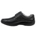 A pair of black leather SR Max men's Oxford dress shoes with laces.