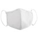 A white Mercer Culinary reusable face mask with straps.
