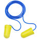 3M E-A-R TaperFit earplugs with blue cords.