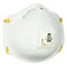 A white box of 3M N95 respirators with yellow trim and tape.
