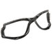 3M Virtua CCS safety glasses with a foam gasket and clear lens on a white background.