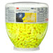 A plastic container of 500 3M E-A-Rsoft Yellow Neons earplugs.