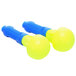 3M E-A-R Push-Ins yellow and blue plastic balls.