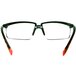 3M Privo safety glasses with black and red frames.