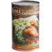 A Vanee can of roasted chicken gravy with a picture of chicken on it.