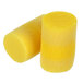 Two yellow 3M E-A-R Classic foam earplugs.
