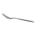 A Fortessa Bistro stainless steel table fork with a long silver handle.
