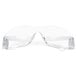 3M Virtua clear safety glasses with clear plastic lenses on a white background.