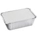 A Choice foil container with a white board lid.