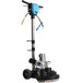 A Mytee T-REX-230 Jr. carpet extractor with a blue handle and wheels.